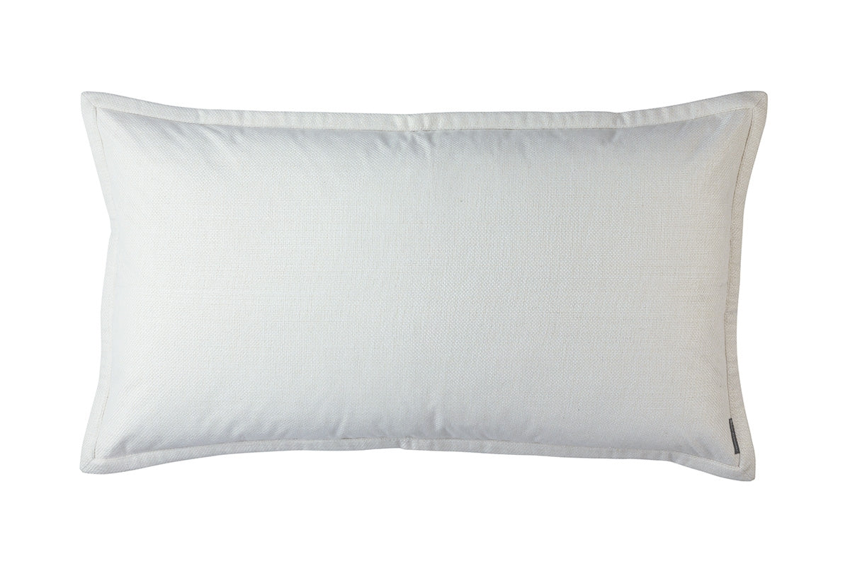 Laurie King Pillow Solid Ivory Basketweave 20X36 (Insert Included)