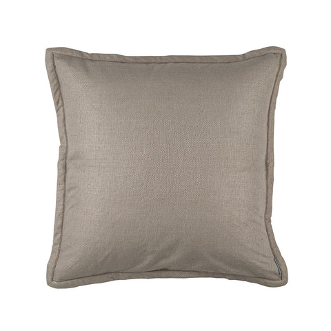 Laurie European Pillow Solid Stone Basketweave 26X26 (Insert Included)