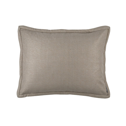 Laurie Standard Pillow Solid Stone Basketweave 20X26 (Insert Included)