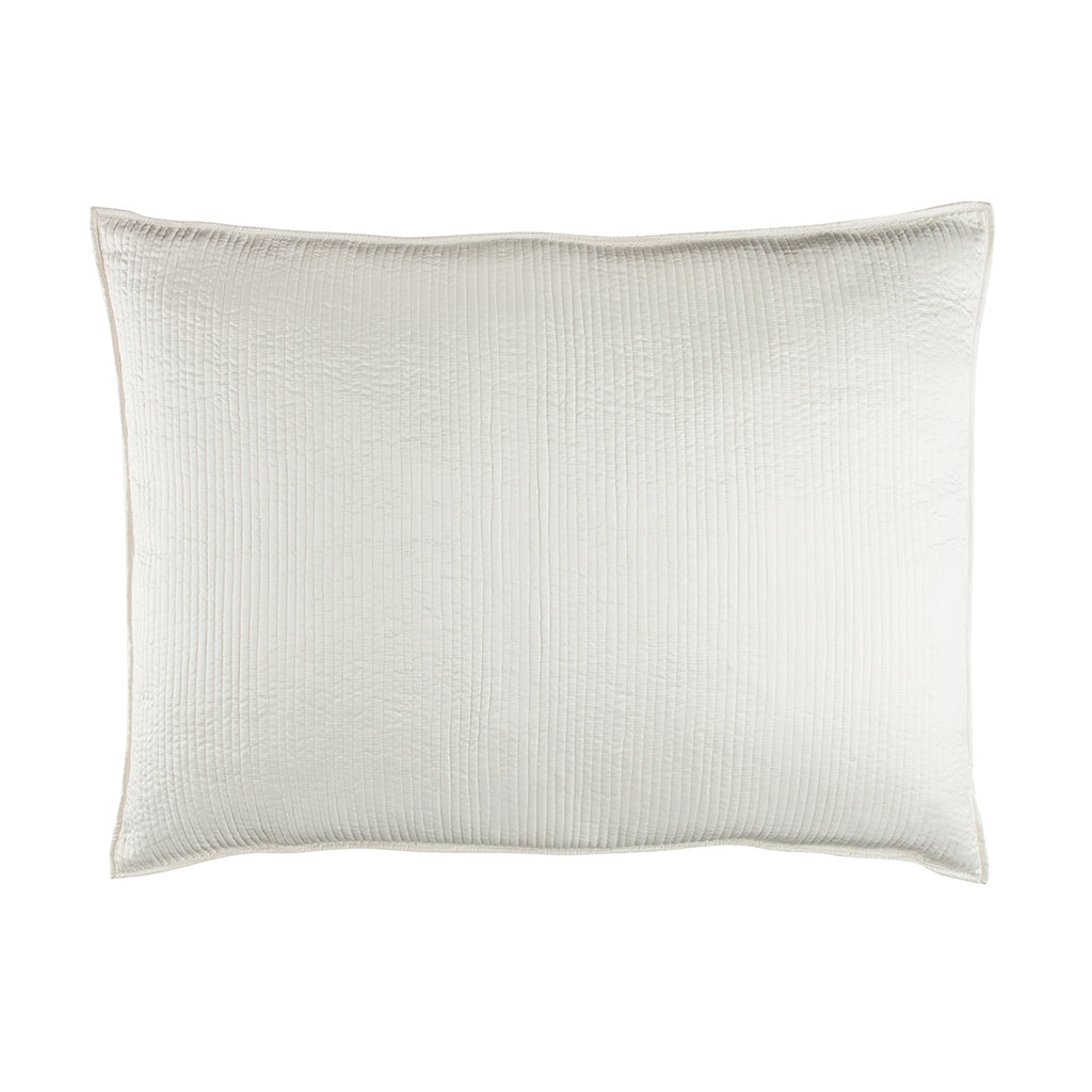 Retro Luxe Euro Pillow / Ivory S&S 27X36