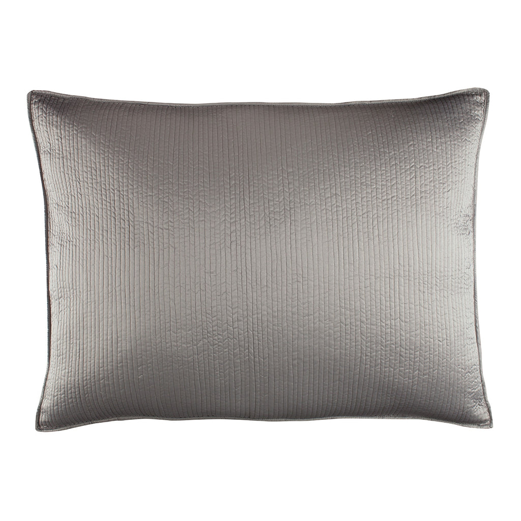 Retro Luxe Euro Pillow / Pewter S&S 27X36