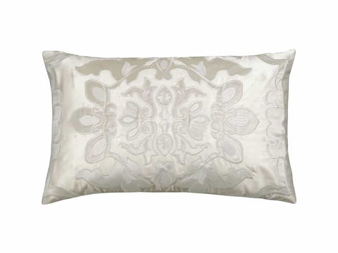 Morocco Sm. Rect. Pillow / Ivory S&S / Ivory Velvet 14X22