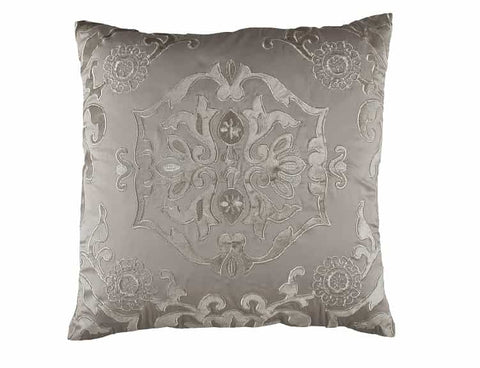 Morocco Sq. Pillow / Taupe S&S / Fawn Velvet 24X24