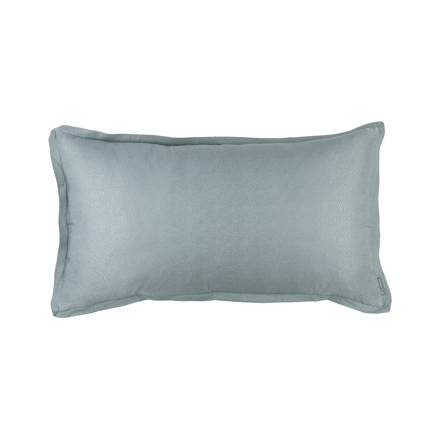 Gia King Pillow Blue Cotton &amp; Silk 20X36 (Insert Included)