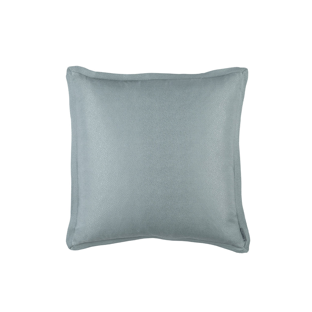 Gia European Pillow Blue Cotton & Silk 26X26 (Insert Included)