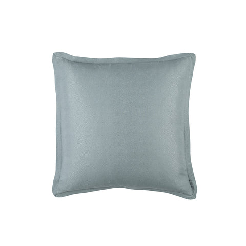 Gia European Pillow Blue Cotton & Silk 26X26 (Insert Included)