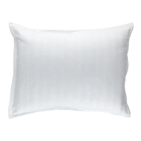 Stela Luxe Euro Matelasse Pillow White Cotton 27X36 (Washable - Insert Included)