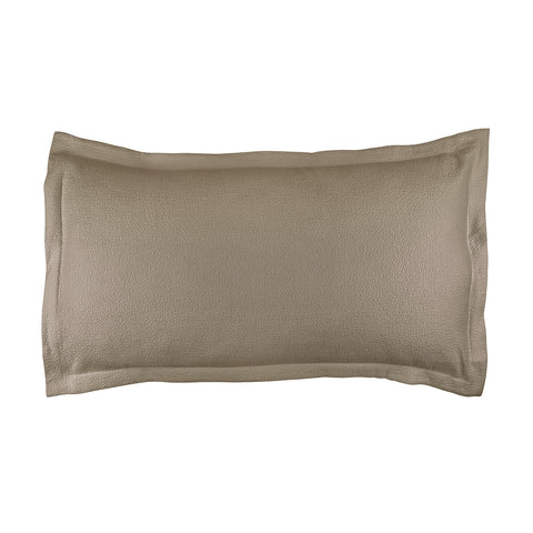 Gigi King Matelassé Pillow Taupe Cotton 20X36