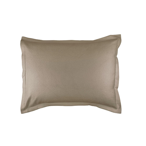 Gigi Standard Matelassé Pillow Taupe Cotton 20X26