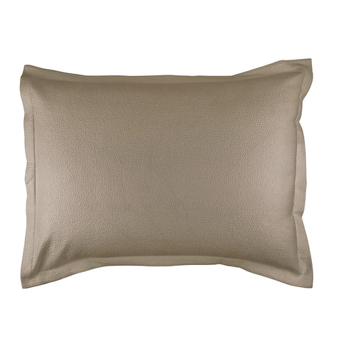 Gigi Luxe Euro Matelassé Pillow Taupe Cotton 27X36