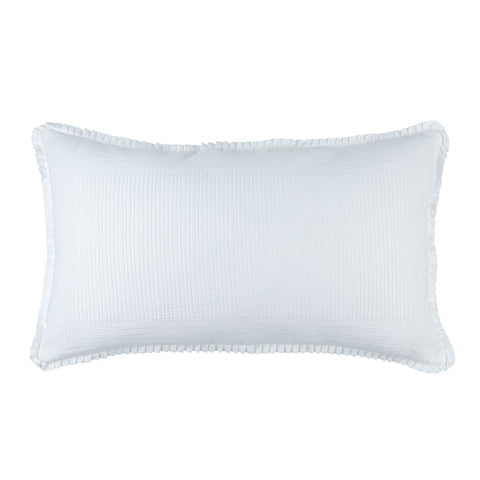 Battersea King Pillow White Cotton 20X36 (Insert Included)