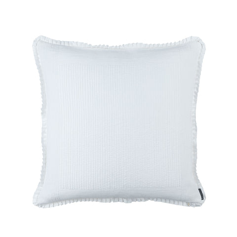 Battersea European Pillow White Cotton 26X26 (Insert Included)
