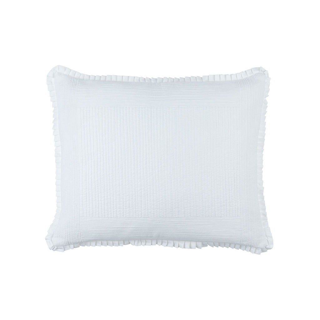 Battersea Standard Pillow White Cotton 20X26 (Insert Included)