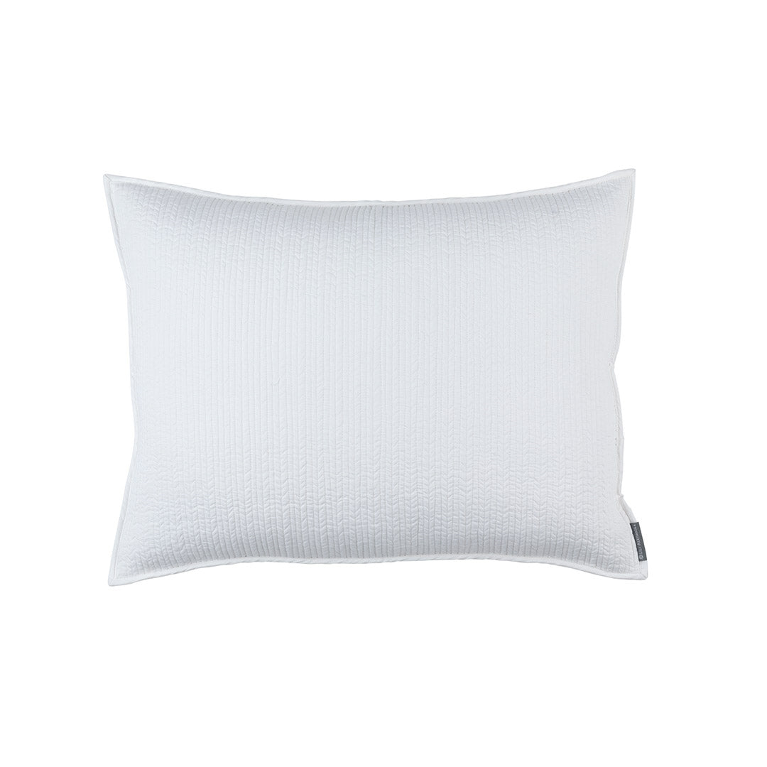 Retro Standard Pillow White Cotton 20X26 (Insert Included)