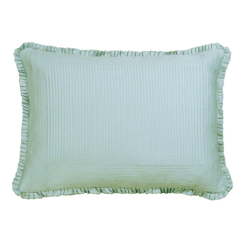 Battersea Luxe Euro Pillow Sea Foam S&S 27X36 (Insert Included)