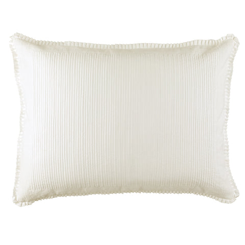 Battersea Luxe Euro Pillow Ivory S&S 27X36 (Insert Included)