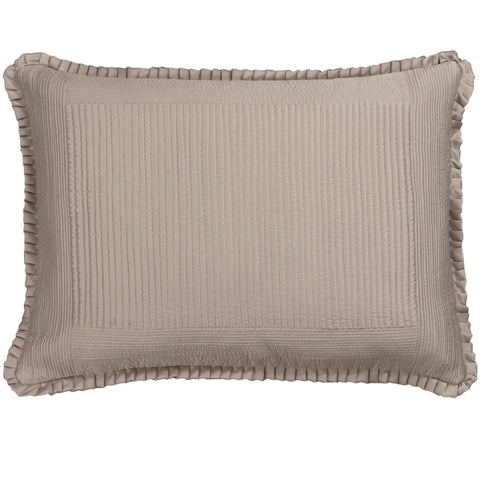 Battersea Luxe Euro Pillow Taupe S&S 27X36 (Insert Included)