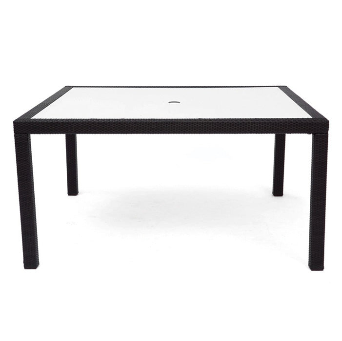 Marbella Square Dining Table 64 with Glass