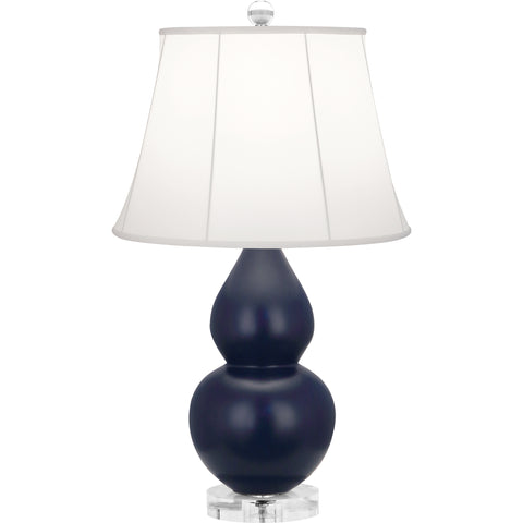 MMB13 Matte Midnight Blue Small Double Gourd Accent Lamp