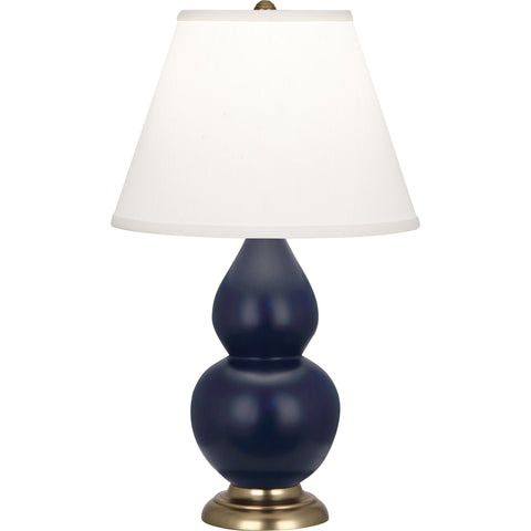 MMB50 Matte Midnight Blue Small Double Gourd Accent Lamp