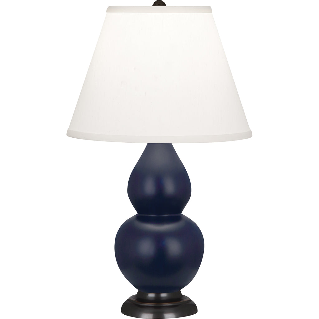 MMB51 Matte Midnight Blue Small Double Gourd Accent Lamp