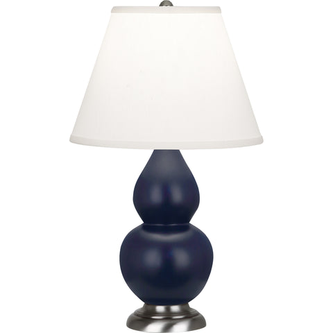 MMB52 Matte Midnight Blue Small Double Gourd Accent Lamp