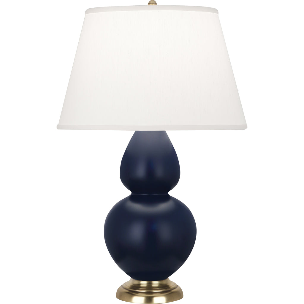 MMB55 Matte Midnight Blue Double Gourd Table Lamp