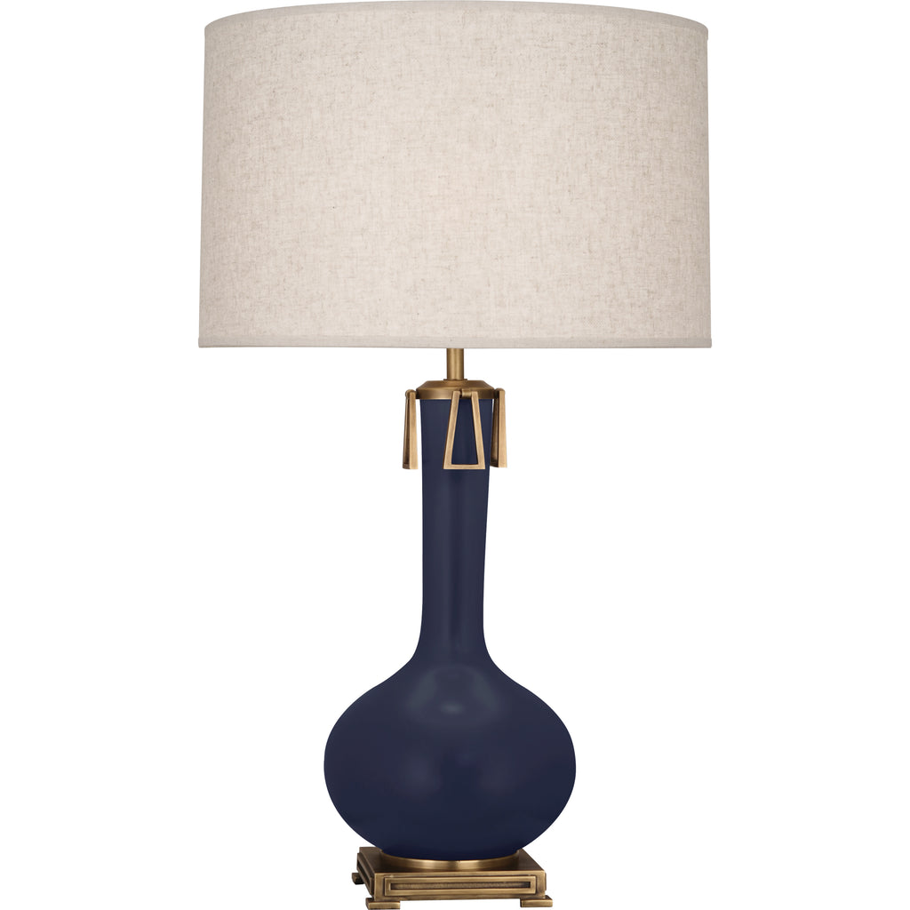 MMB92 Matte Midnight Blue Athena Table Lamp