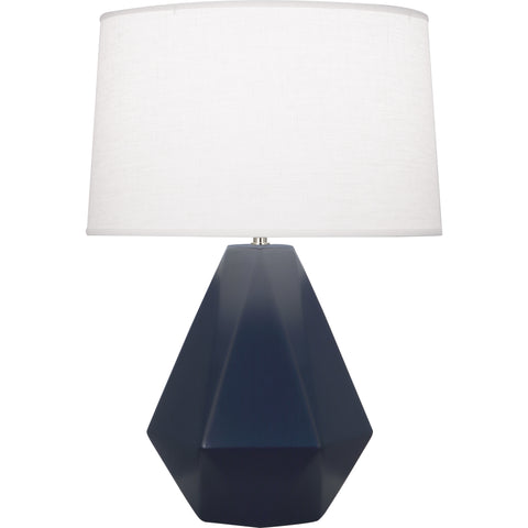 MMB97 Matte Midnight Blue Delta Table Lamp