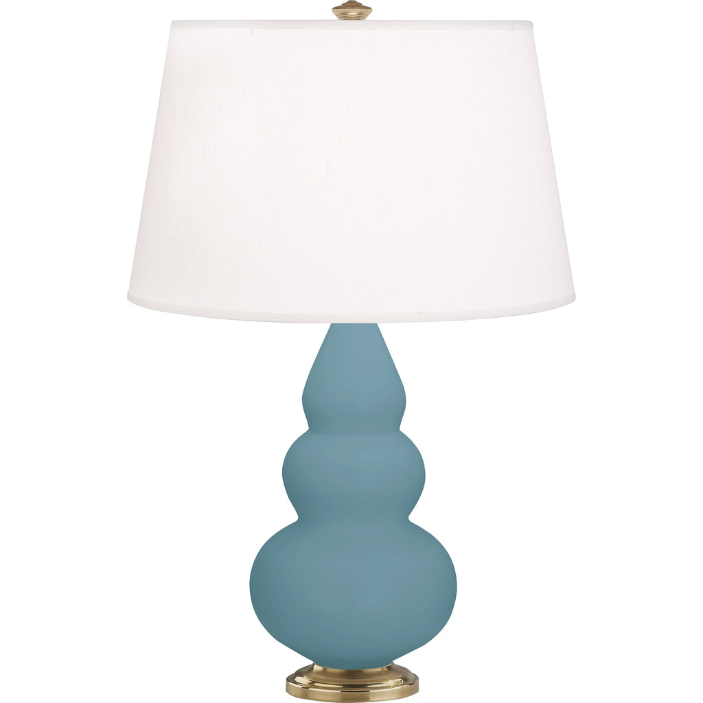 MOB30 Matte Steel Blue Small Triple Gourd Accent Lamp
