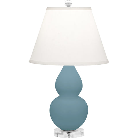 MOB53 Matte Steel Blue Small Double Gourd Accent Lamp