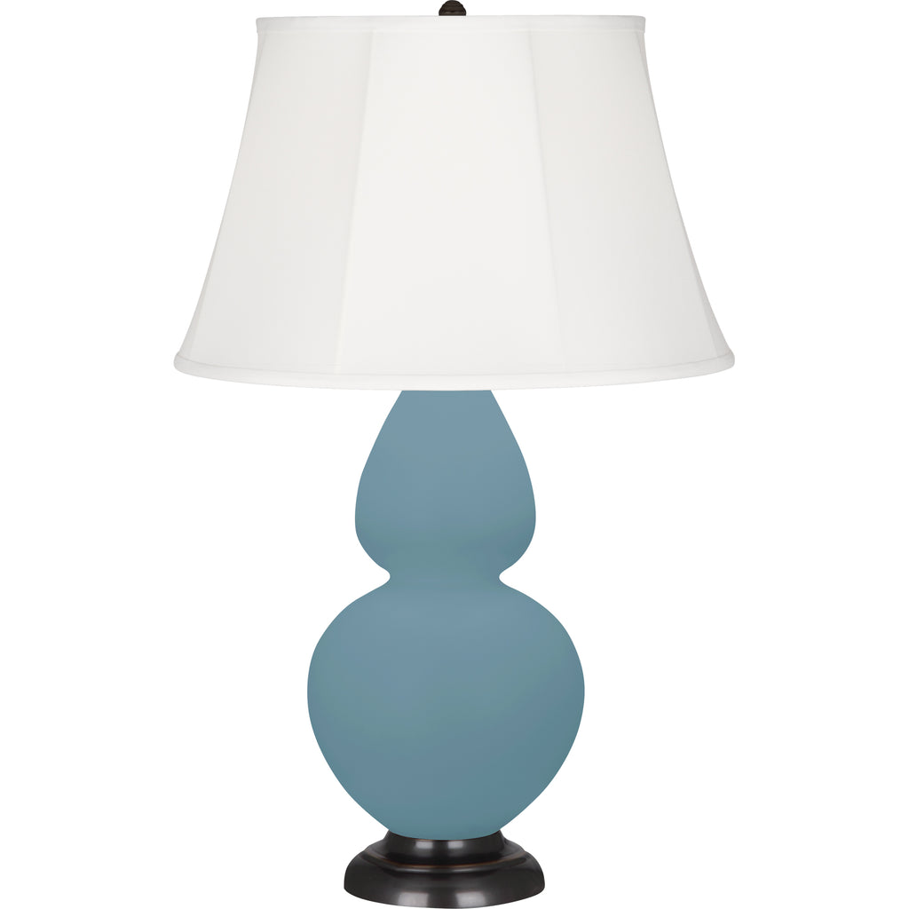 MOB56 Matte Steel Blue Double Gourd Table Lamp