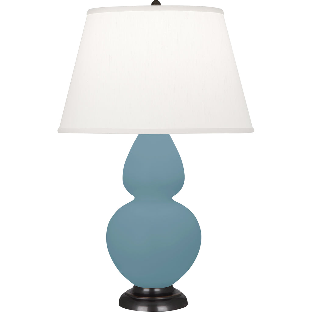 MOB57 Matte Steel Blue Double Gourd Table Lamp