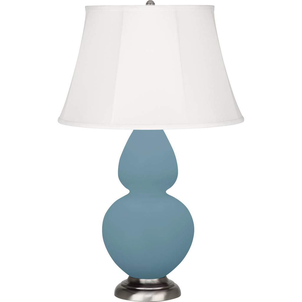 MOB58 Matte Steel Blue Double Gourd Table Lamp