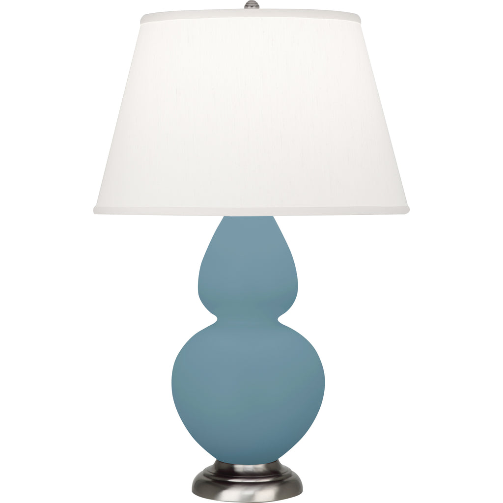 MOB59 Matte Steel Blue Double Gourd Table Lamp