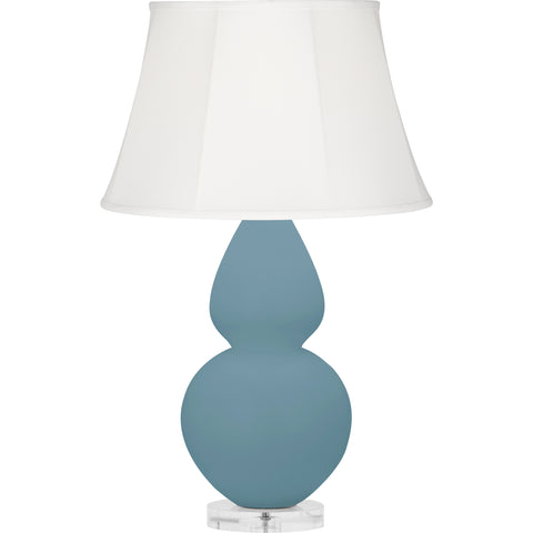 MOB61 Matte Steel Blue Double Gourd Table Lamp