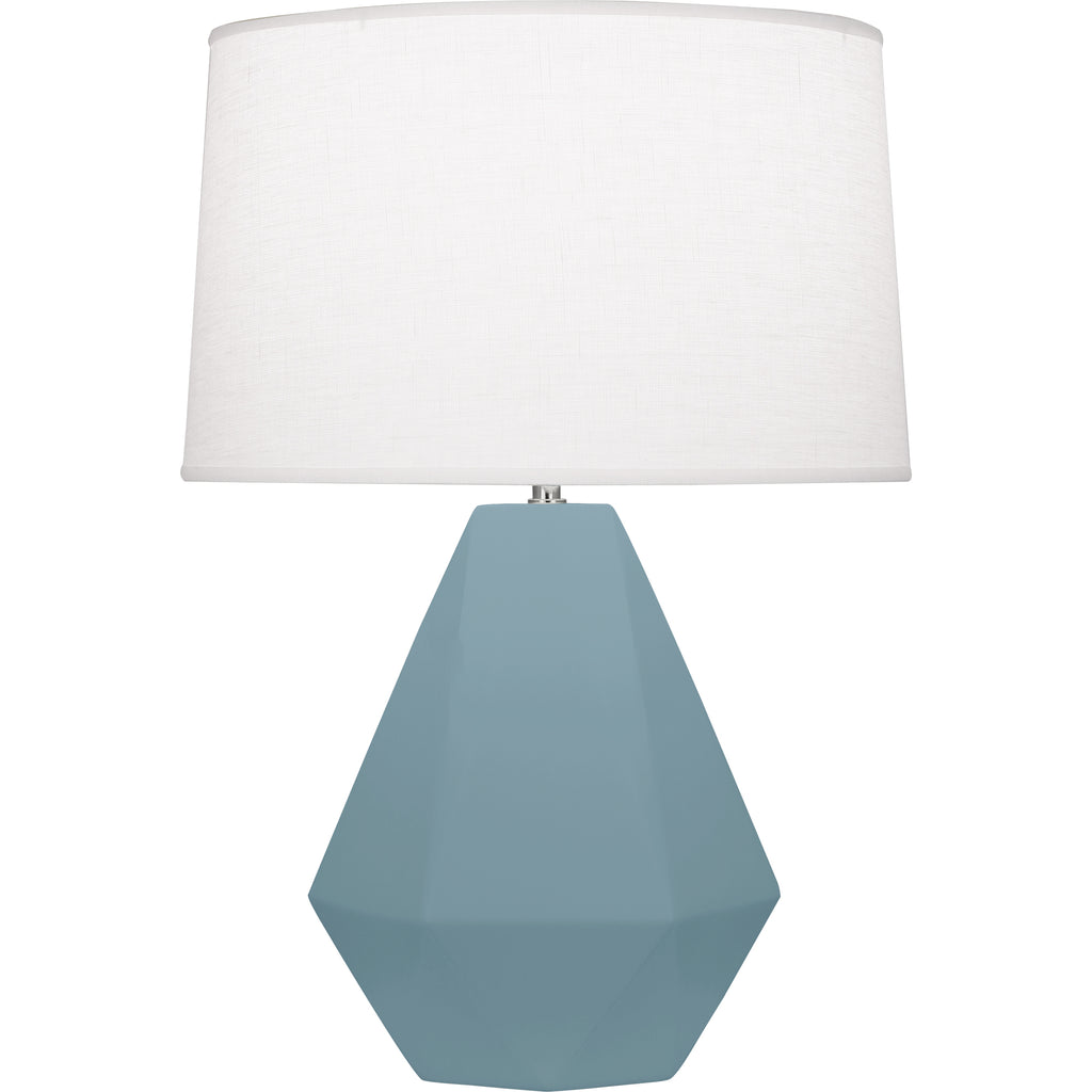 MOB97 Matte Steel Blue Delta Table Lamp