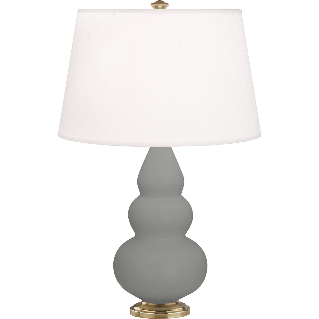 MST30 Matte Smoky Taupe Small Triple Gourd Accent Lamp