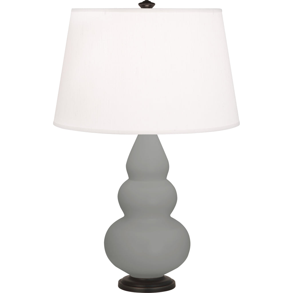 MST31 Matte Smoky Taupe Small Triple Gourd Accent Lamp
