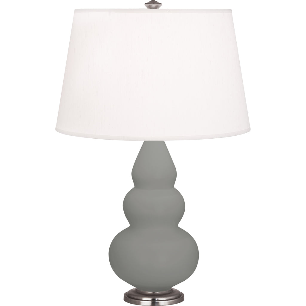 MST32 Matte Smoky Taupe Small Triple Gourd Accent Lamp