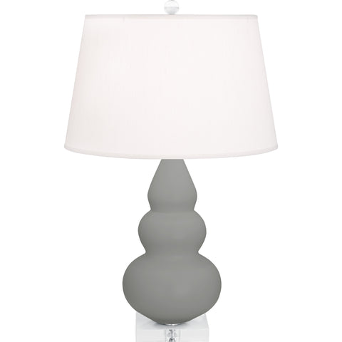 MST33 Matte Smoky Taupe Small Triple Gourd Accent Lamp
