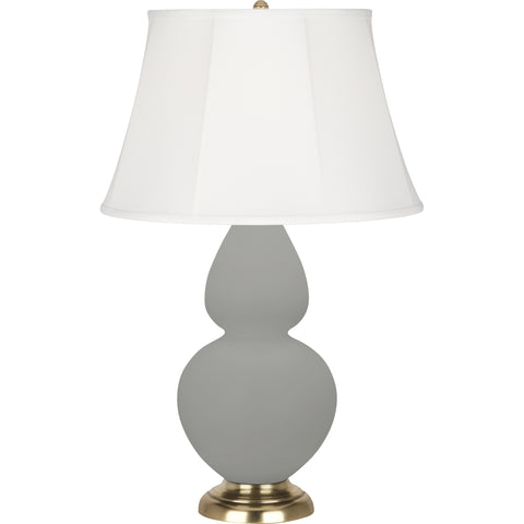 MST54 Matte Smoky Taupe Double Gourd Table Lamp