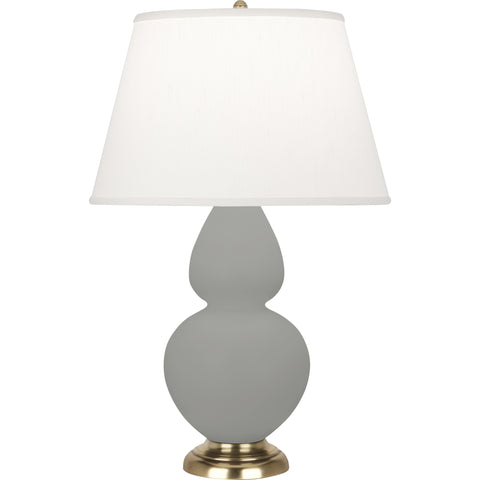MST55 Matte Smoky Taupe Double Gourd Table Lamp