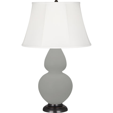 MST56 Matte Smoky Taupe Double Gourd Table Lamp