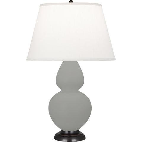 MST57 Matte Smoky Taupe Double Gourd Table Lamp