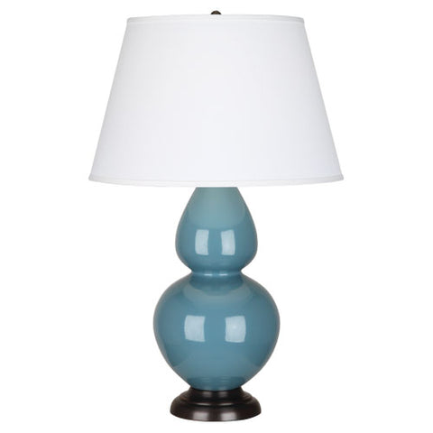 OB21X Steel Blue Double Gourd Table Lamp