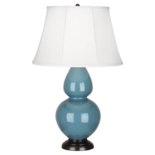 OB21 Steel Blue Double Gourd Table Lamp