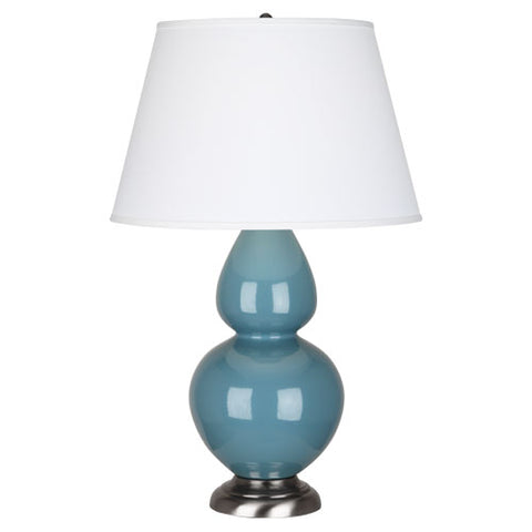 OB22X Steel Blue Double Gourd Table Lamp
