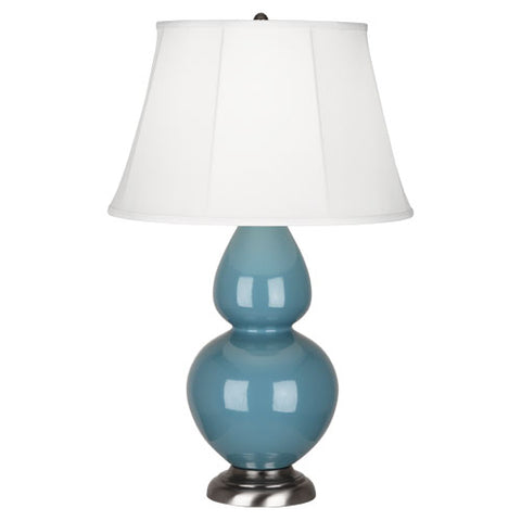 OB22 Steel Blue Double Gourd Table Lamp