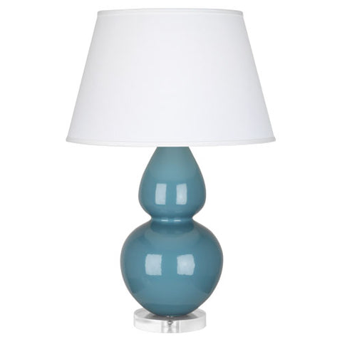 OB23X Steel Blue Double Gourd Table Lamp